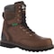 Georgia Boot Men's Waterproof Work Boot, 9 M, Steel Toe, 8 in H, Dark Brown, G9334 G9334 - alternate 1